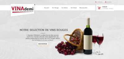Un site e-commerce proposant des grands vins en demi-bouteille